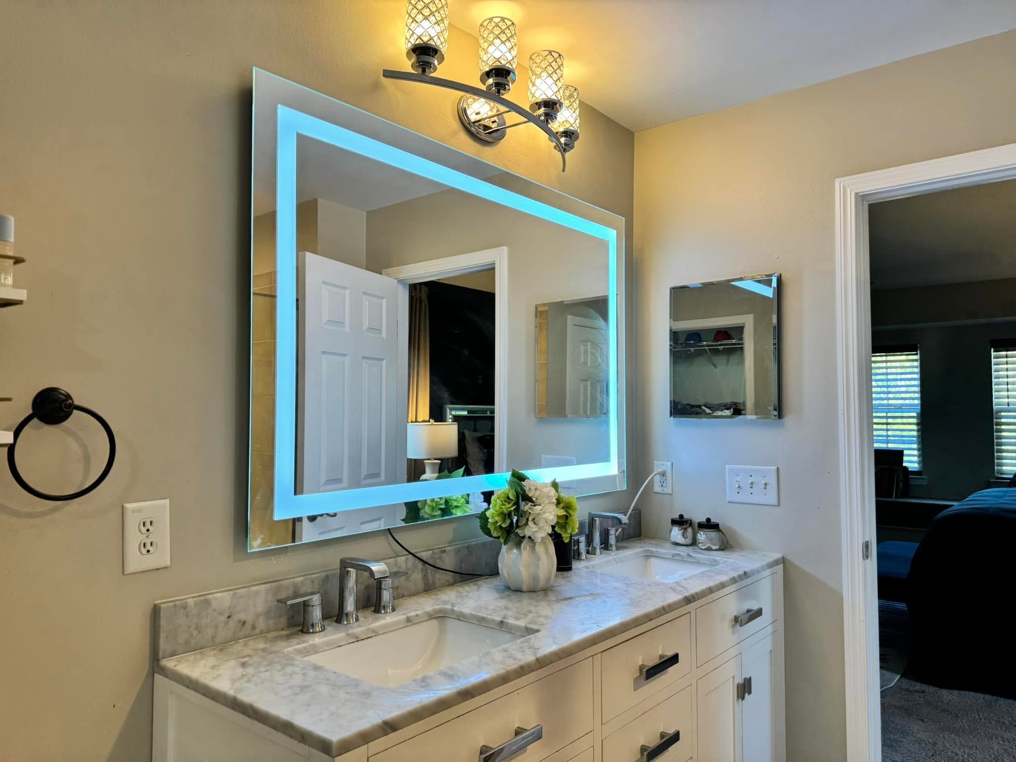 Luxury stone shower bathroom